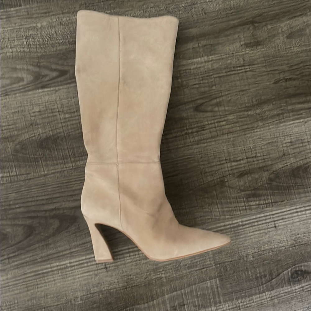 Vince Camuto Tan Heeled Boots with Stiletto Heel